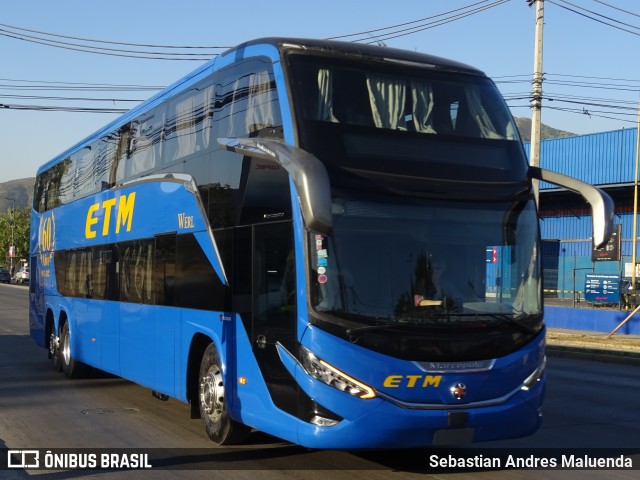 ETM - Empresa de Transporte Maullín  na cidade de Huechuraba, Santiago, Metropolitana de Santiago, Chile, por Sebastian Andres Maluenda. ID da foto: 10529014.