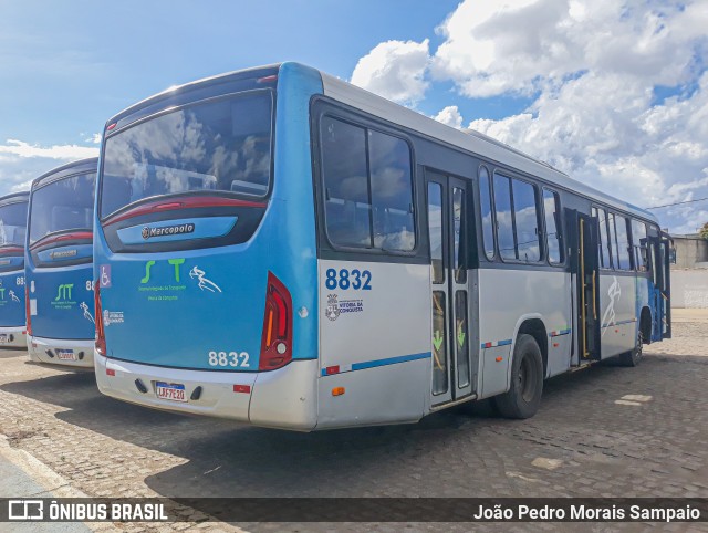 ATT - Atlântico Transportes e Turismo 8832 na cidade de Vitória da Conquista, Bahia, Brasil, por João Pedro Morais Sampaio. ID da foto: 10529495.