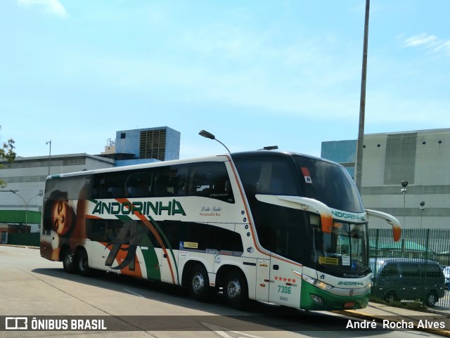Empresa de Transportes Andorinha 7306 na cidade de São Paulo, São Paulo, Brasil, por André  Rocha Alves. ID da foto: 10529484.