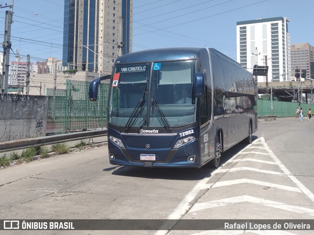 Viação Cometa 721552 na cidade de São Paulo, São Paulo, Brasil, por Rafael Lopes de Oliveira. ID da foto: 10530629.