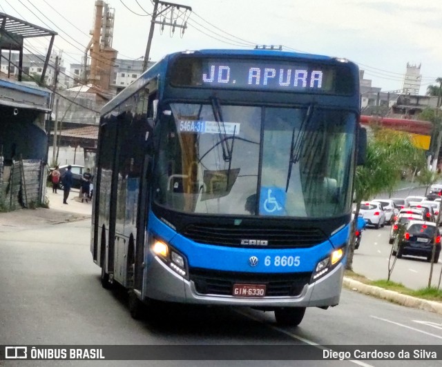 Cooper Líder > A2 Transportes 6 8605 na cidade de São Paulo, São Paulo, Brasil, por Diego Cardoso da Silva. ID da foto: 10529049.