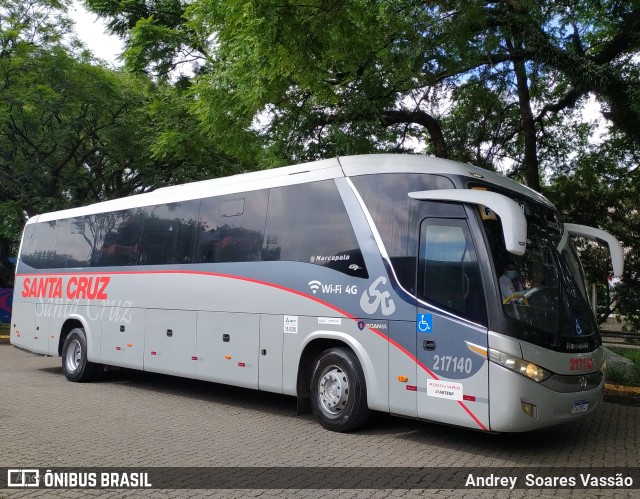 Viação Santa Cruz 217140 na cidade de São Paulo, São Paulo, Brasil, por Andrey  Soares Vassão. Número da foto: #10529007.