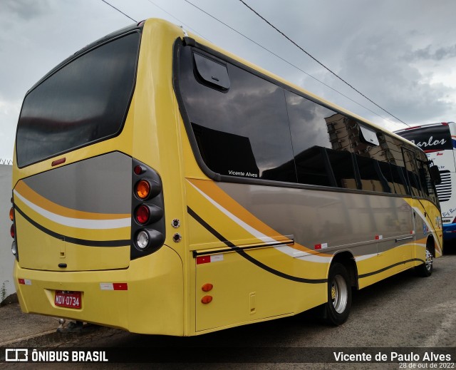 Ônibus Particulares 0734 na cidade de Caldas Novas, Goiás, Brasil, por Vicente de Paulo Alves. ID da foto: 10529074.