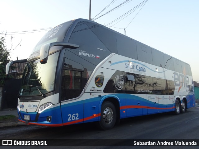 Pullman Eme Bus 262 na cidade de Estación Central, Santiago, Metropolitana de Santiago, Chile, por Sebastian Andres Maluenda. Número da foto: #10529052.