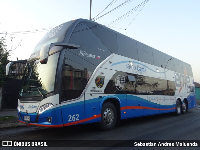 Pullman Eme Bus 262 na cidade de Estación Central, Santiago, Metropolitana de Santiago, Chile, por Sebastian Andres Maluenda. ID da foto: 10529052.