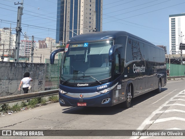 Viação Cometa 719602 na cidade de São Paulo, São Paulo, Brasil, por Rafael Lopes de Oliveira. ID da foto: 10530534.