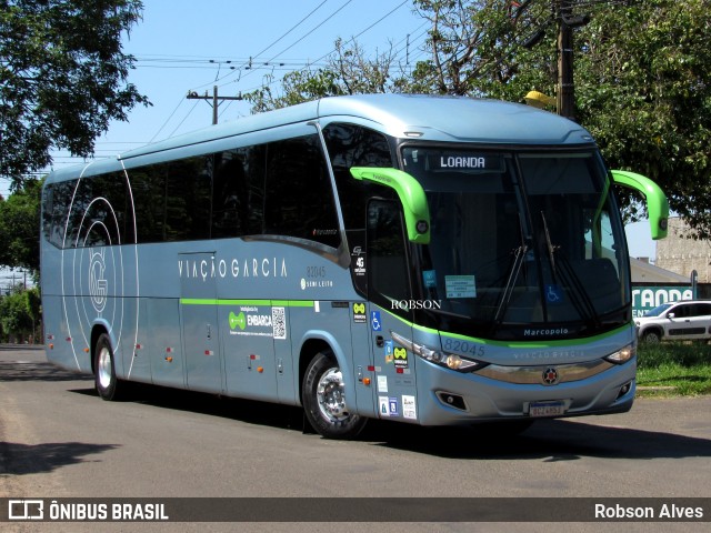 Viação Garcia 82045 na cidade de Paranavaí, Paraná, Brasil, por Robson Alves. ID da foto: 10531340.