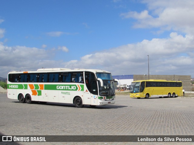 Empresa Gontijo de Transportes 14900 na cidade de Caruaru, Pernambuco, Brasil, por Lenilson da Silva Pessoa. ID da foto: 10445024.