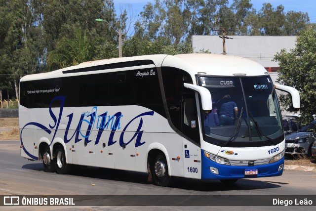 Viação Juína 1600 na cidade de Cuiabá, Mato Grosso, Brasil, por Diego Leão. ID da foto: 10445063.