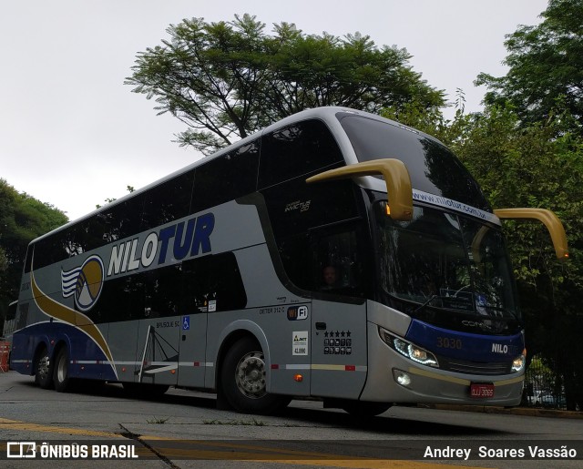 Nilotur - Nilo Transportes e Turismo 3030 na cidade de São Paulo, São Paulo, Brasil, por Andrey  Soares Vassão. ID da foto: 10445869.