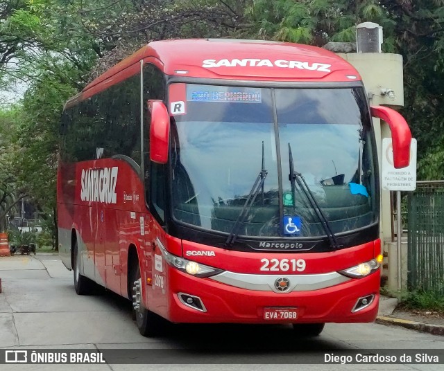 Viação Santa Cruz 22619 na cidade de São Paulo, São Paulo, Brasil, por Diego Cardoso da Silva. Número da foto: #10445040.