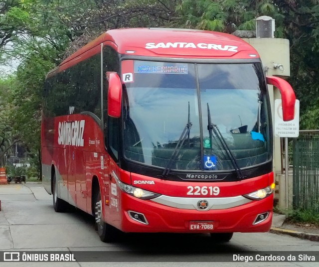 Viação Santa Cruz 22619 na cidade de São Paulo, São Paulo, Brasil, por Diego Cardoso da Silva. ID da foto: 10445040.