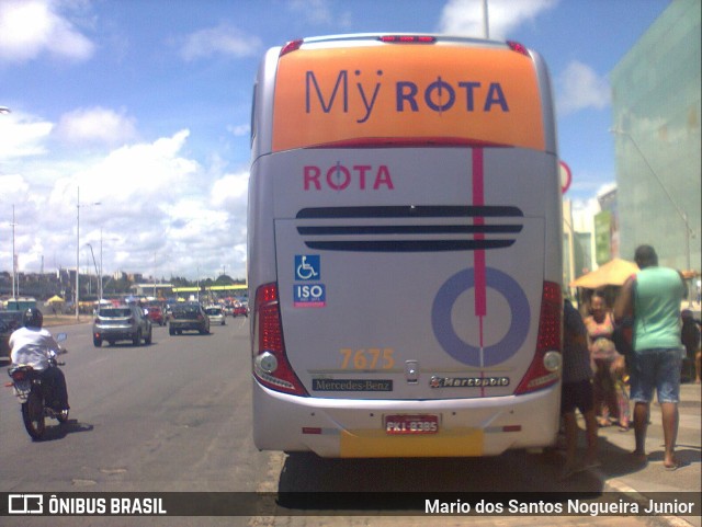 Rota Transportes Rodoviários 7675 na cidade de Salvador, Bahia, Brasil, por Mario dos Santos Nogueira Junior. Número da foto: #10445099.