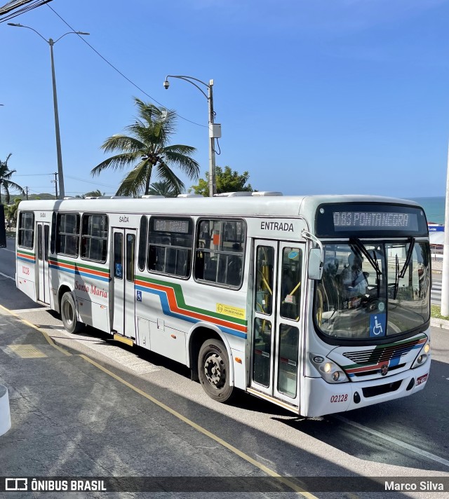 Auto Ônibus Santa Maria Transporte e Turismo 02128 na cidade de Natal, Rio Grande do Norte, Brasil, por Marco Silva. Número da foto: #10443536.