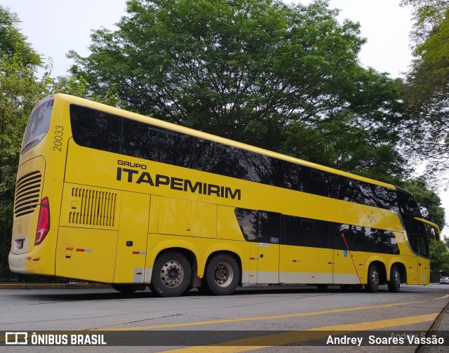 Viação Itapemirim 20033 na cidade de São Paulo, São Paulo, Brasil, por Andrey  Soares Vassão. Número da foto: #10445776.
