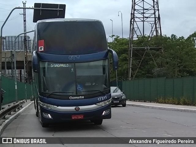 Viação Cometa 17311 na cidade de São Paulo, São Paulo, Brasil, por Alexandre Figueiredo Pereira. ID da foto: 10446517.