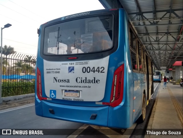 Viação Cidade de Caieiras 00442 na cidade de Franco da Rocha, São Paulo, Brasil, por Thiago de Souza. Número da foto: #10443706.