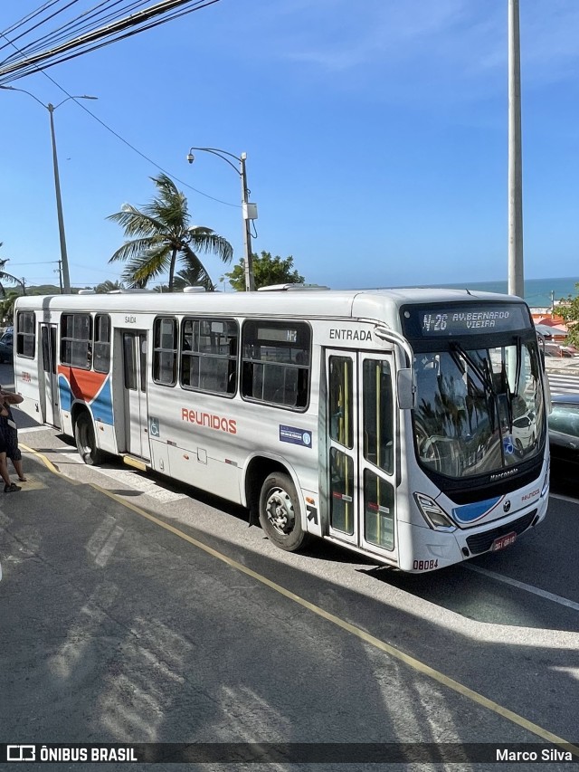 Reunidas Transportes Urbanos 0884 na cidade de Natal, Rio Grande do Norte, Brasil, por Marco Silva. ID da foto: 10443530.