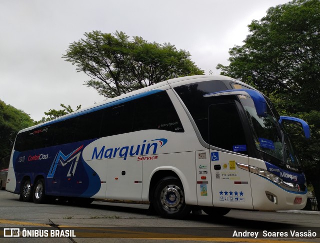 Marquin Service Transportes e Turismo 5002 na cidade de São Paulo, São Paulo, Brasil, por Andrey  Soares Vassão. Número da foto: #10445680.