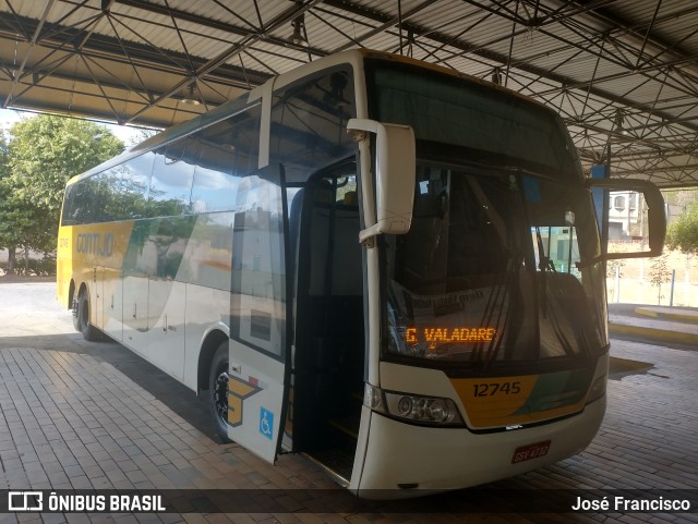 Empresa Gontijo de Transportes 12745 na cidade de Mantena, Minas Gerais, Brasil, por José Francisco. ID da foto: 10443480.