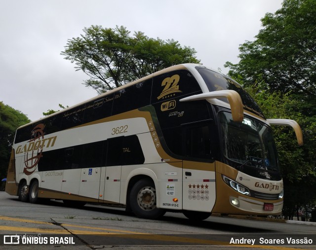 Auto Viação Gadotti 3622 na cidade de São Paulo, São Paulo, Brasil, por Andrey  Soares Vassão. Número da foto: #10445632.