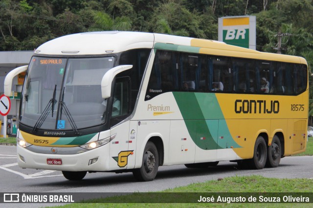 Empresa Gontijo de Transportes 18575 na cidade de Barra do Piraí, Rio de Janeiro, Brasil, por José Augusto de Souza Oliveira. ID da foto: 10446014.