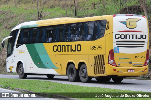 Empresa Gontijo de Transportes 18575 na cidade de Barra do Piraí, Rio de Janeiro, Brasil, por José Augusto de Souza Oliveira. ID da foto: 10446012.