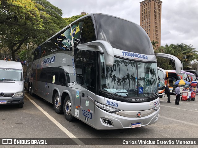 Transguga Transportes e Turismo 18250 na cidade de Aparecida, São Paulo, Brasil, por Carlos Vinicius Estevão Menezes. Número da foto: #10445946.