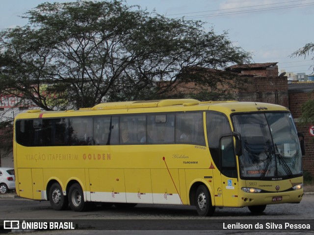 Viação Itapemirim 5853 na cidade de Caruaru, Pernambuco, Brasil, por Lenilson da Silva Pessoa. Número da foto: #10445039.