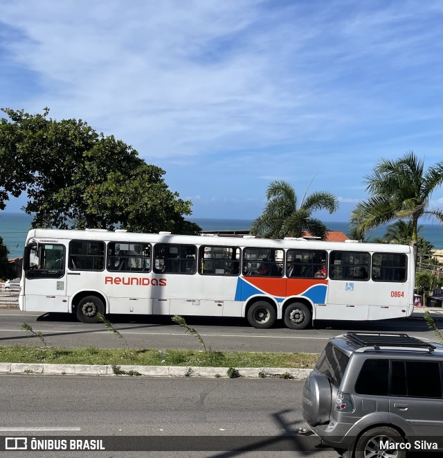 Reunidas Transportes Urbanos 0864 na cidade de Natal, Rio Grande do Norte, Brasil, por Marco Silva. Número da foto: #10443546.