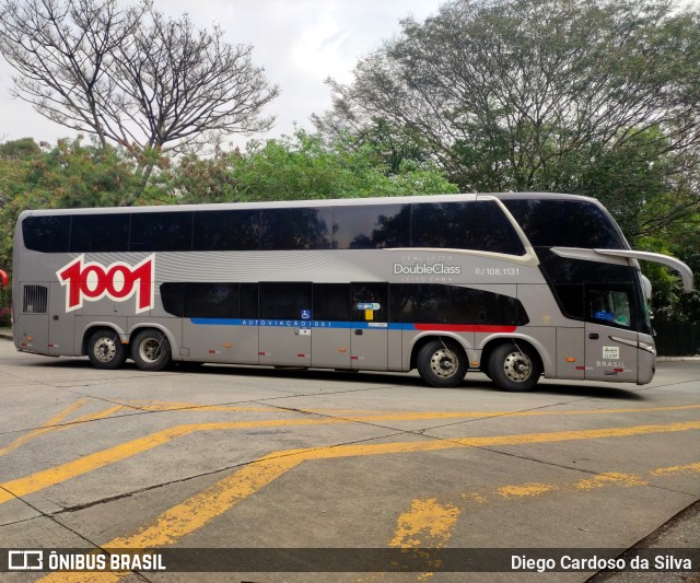 Auto Viação 1001 RJ 108.1131 na cidade de São Paulo, São Paulo, Brasil, por Diego Cardoso da Silva. ID da foto: 10444971.