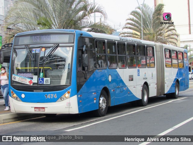 VB Transportes e Turismo 1474 na cidade de Campinas, São Paulo, Brasil, por Henrique Alves de Paula Silva. ID da foto: 10443625.