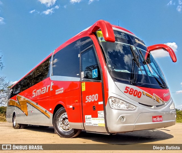 Viação Smart Transporte e Turismo 5800 na cidade de Monte Mor, São Paulo, Brasil, por Diego Batista. ID da foto: 10449282.