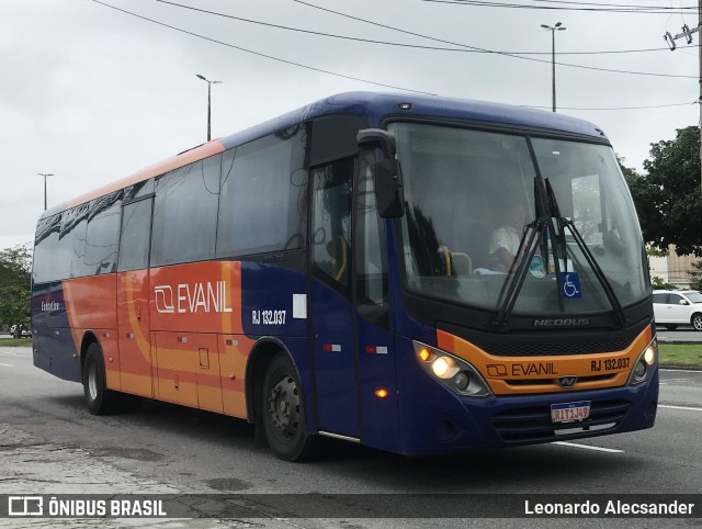 Evanil Transportes e Turismo RJ 132.037 na cidade de Rio de Janeiro, Rio de Janeiro, Brasil, por Leonardo Alecsander. ID da foto: 10449291.