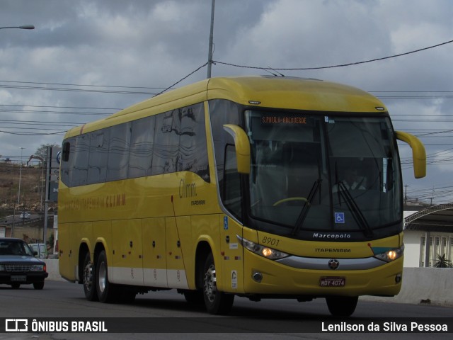 Viação Itapemirim 8901 na cidade de Caruaru, Pernambuco, Brasil, por Lenilson da Silva Pessoa. Número da foto: #10448075.
