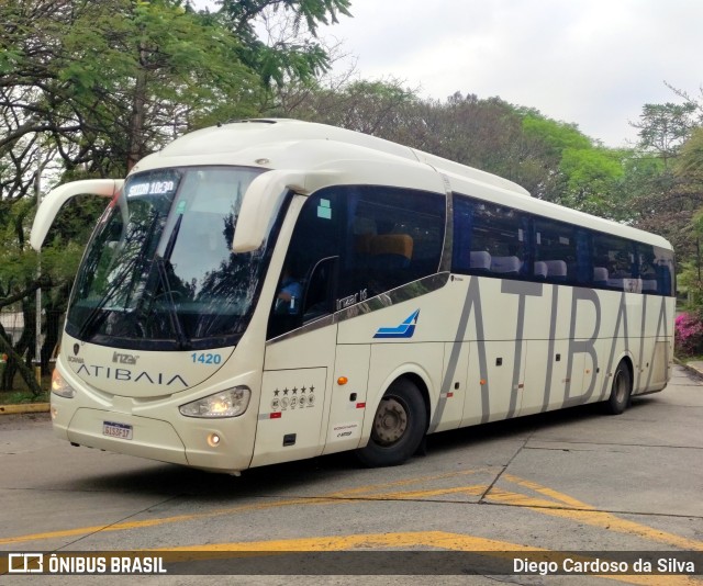 Viação Atibaia São Paulo 1420 na cidade de São Paulo, São Paulo, Brasil, por Diego Cardoso da Silva. ID da foto: 10449508.