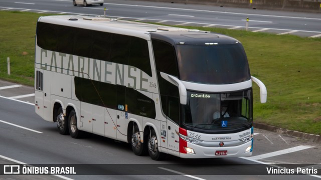 Auto Viação Catarinense 3546 na cidade de Joinville, Santa Catarina, Brasil, por Vinicius Petris. Número da foto: #10448645.