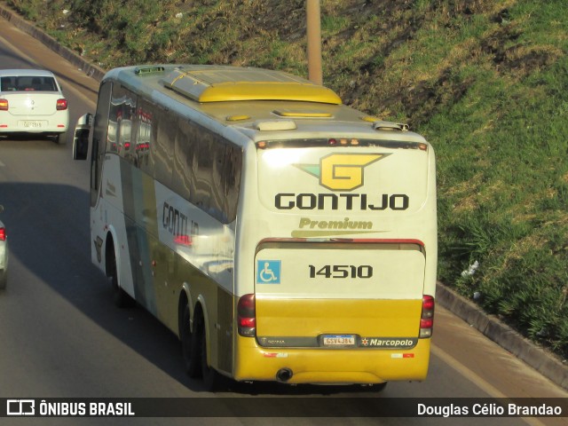 Empresa Gontijo de Transportes 14510 na cidade de Belo Horizonte, Minas Gerais, Brasil, por Douglas Célio Brandao. ID da foto: 10447436.