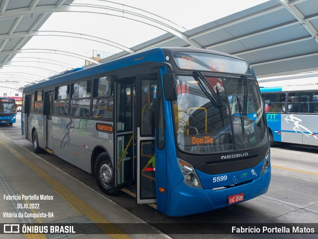 Viação Rosa Vitória da Conquista 5599 na cidade de Vitória da Conquista, Bahia, Brasil, por Fabrício Portella Matos. Número da foto: #10447487.