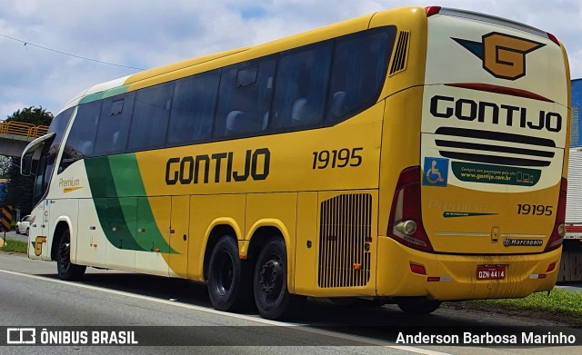 Empresa Gontijo de Transportes 19195 na cidade de São Paulo, São Paulo, Brasil, por Anderson Barbosa Marinho. ID da foto: 10449377.