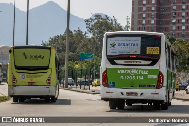 Viação Vera Cruz RJ 205.154 na cidade de Rio de Janeiro, Rio de Janeiro, Brasil, por Guilherme Gomes. Número da foto: #10448703.