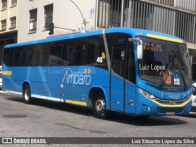 Viação Nossa Senhora do Amparo RJ 186.161 na cidade de Rio de Janeiro, Rio de Janeiro, Brasil, por Luiz Eduardo Lopes da Silva. ID da foto: 10448342.