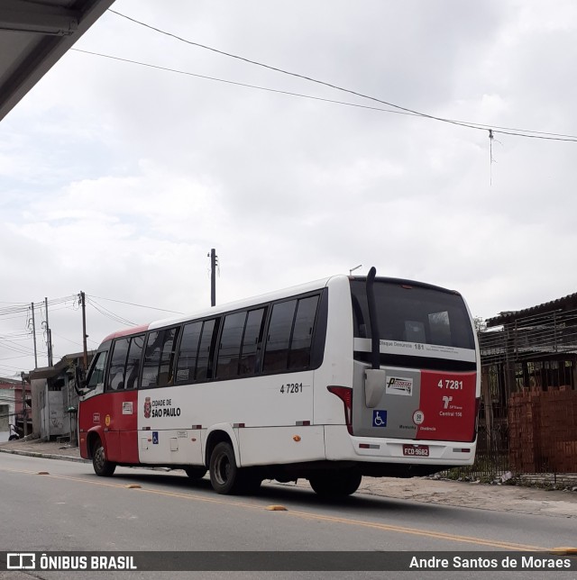 Pêssego Transportes 4 7281 na cidade de São Paulo, São Paulo, Brasil, por Andre Santos de Moraes. ID da foto: 10447112.