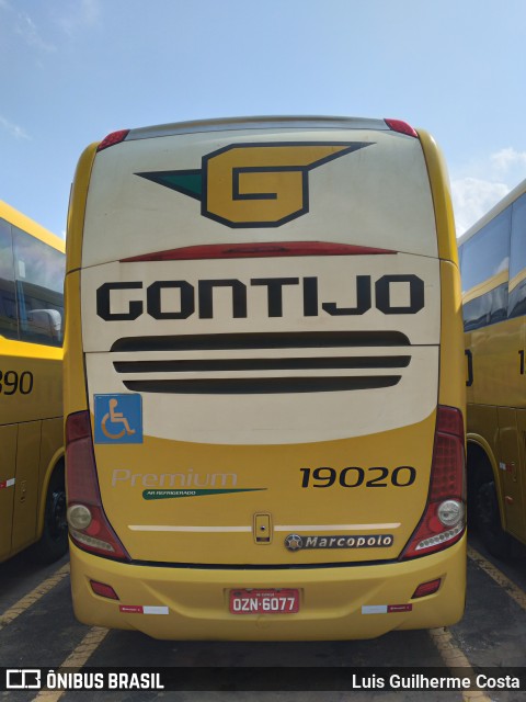 Empresa Gontijo de Transportes 19020 na cidade de Patos de Minas, Minas Gerais, Brasil, por Luis Guilherme Costa. Número da foto: #10448182.