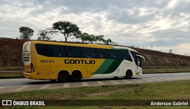 Empresa Gontijo de Transportes 18545 na cidade de Nova Serrana, Minas Gerais, Brasil, por Anderson Gabriel. ID da foto: 10448949.