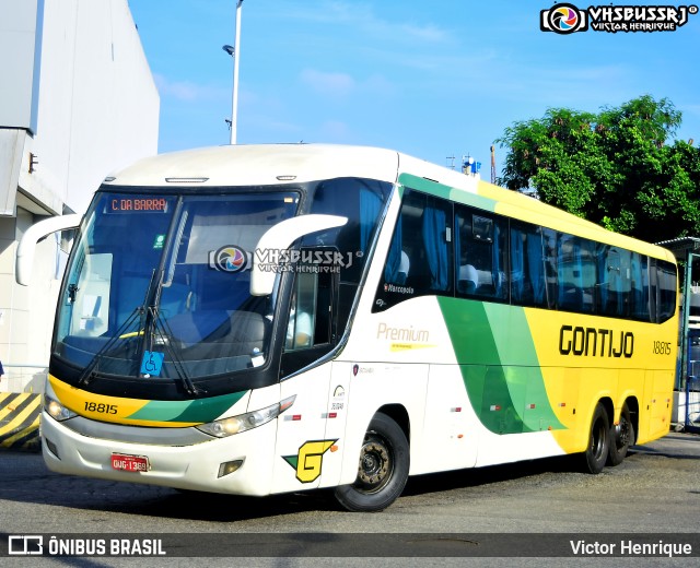 Empresa Gontijo de Transportes 18815 na cidade de Rio de Janeiro, Rio de Janeiro, Brasil, por Victor Henrique. ID da foto: 10449392.