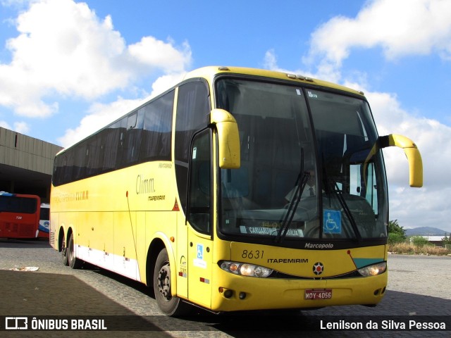 Viação Itapemirim 8631 na cidade de Caruaru, Pernambuco, Brasil, por Lenilson da Silva Pessoa. ID da foto: 10447998.