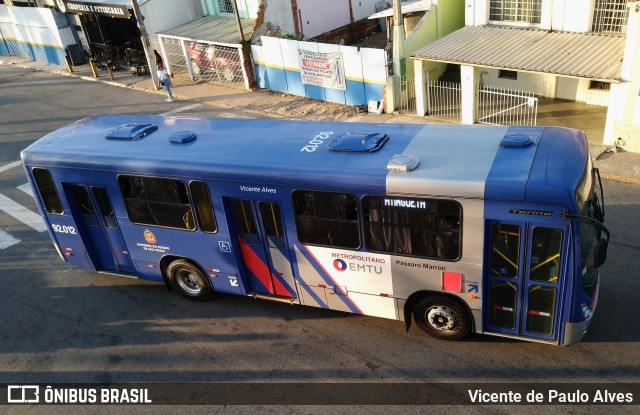 Empresa de Ônibus Pássaro Marron 92.012 na cidade de Aparecida, São Paulo, Brasil, por Vicente de Paulo Alves. ID da foto: 10452713.