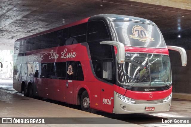 Expresso São Luiz 8020 na cidade de Cuiabá, Mato Grosso, Brasil, por Leon Gomes. ID da foto: 10452123.