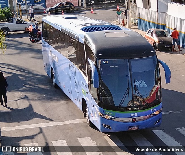 UTIL - União Transporte Interestadual de Luxo 9921 na cidade de Aparecida, São Paulo, Brasil, por Vicente de Paulo Alves. ID da foto: 10450638.